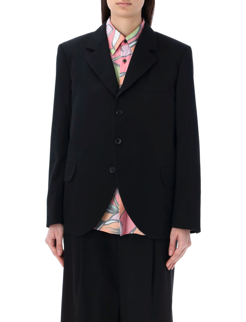 Shop Comme Des Garçons Black Single Breasted Blazer