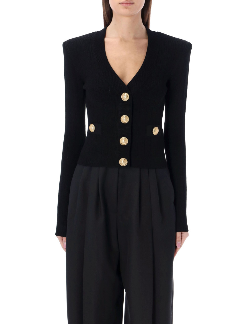 Balmain Black Knited Cardigan