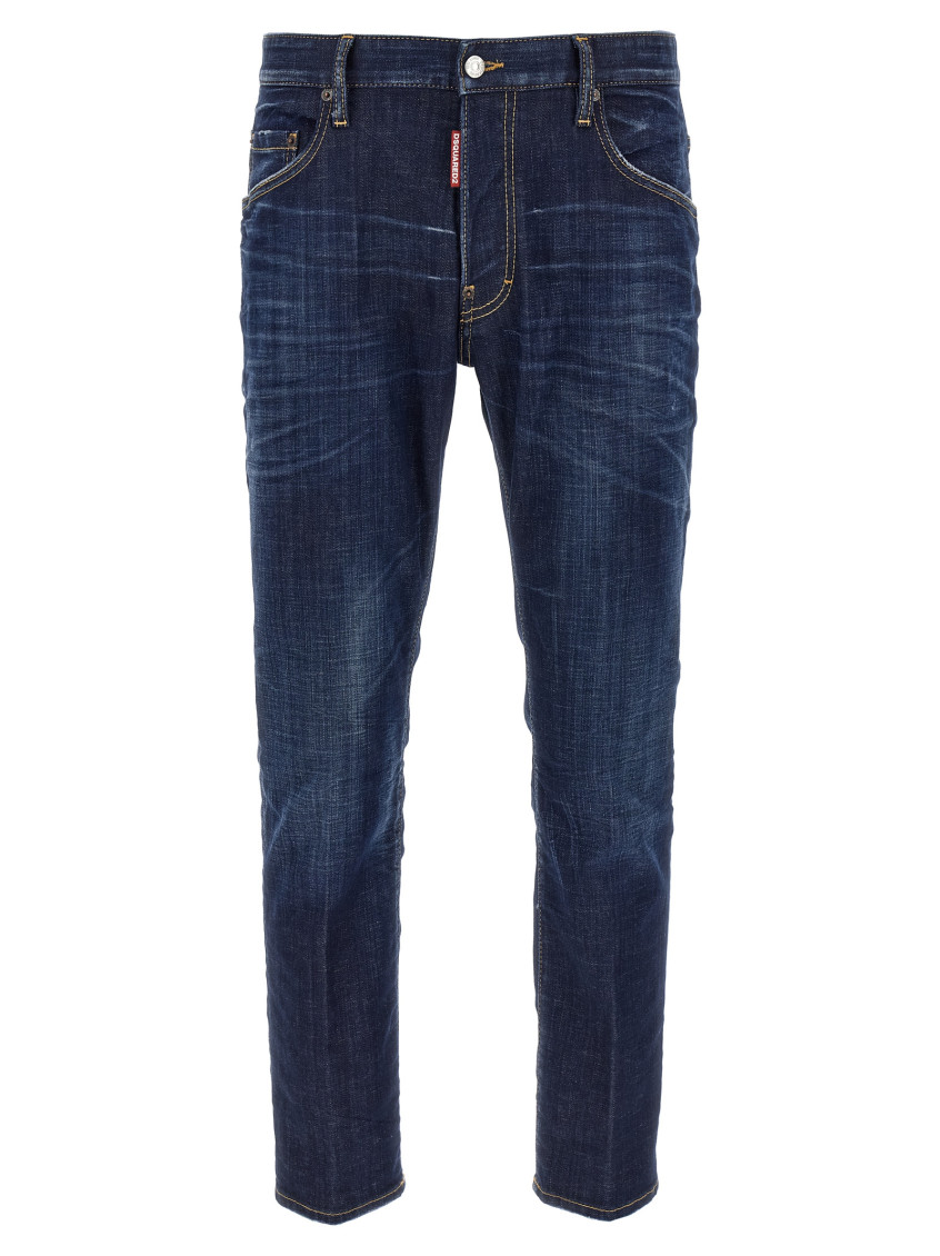 Dsquared2 Dsquared Men Stretch Denim Cool Guy Jeans In Blue