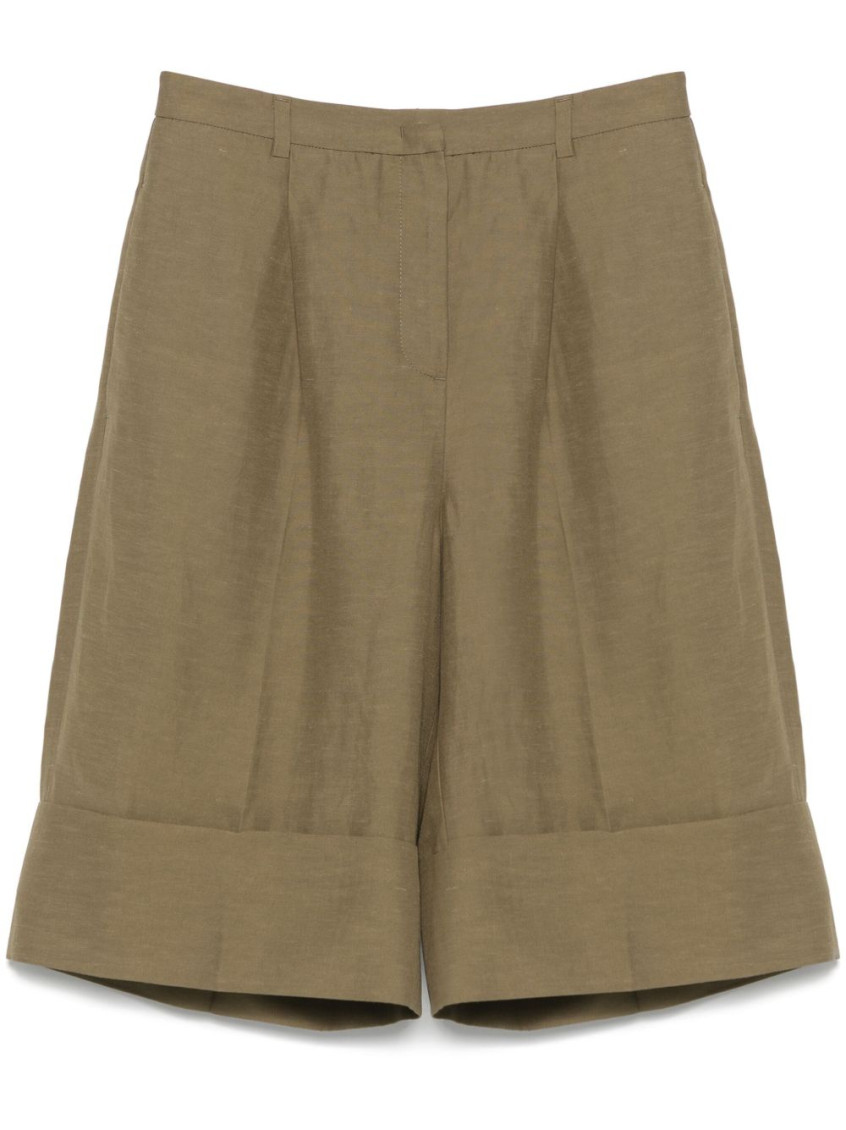 Blugirl Tailored Cuffed Wide-leg Shorts