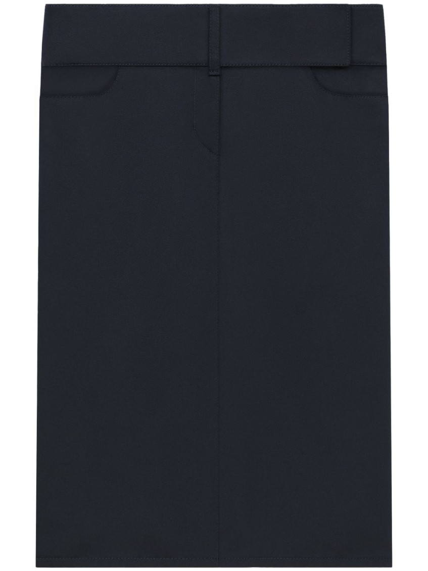 Courrèges Navy Blue Blue Skirt With Pockets In Blue