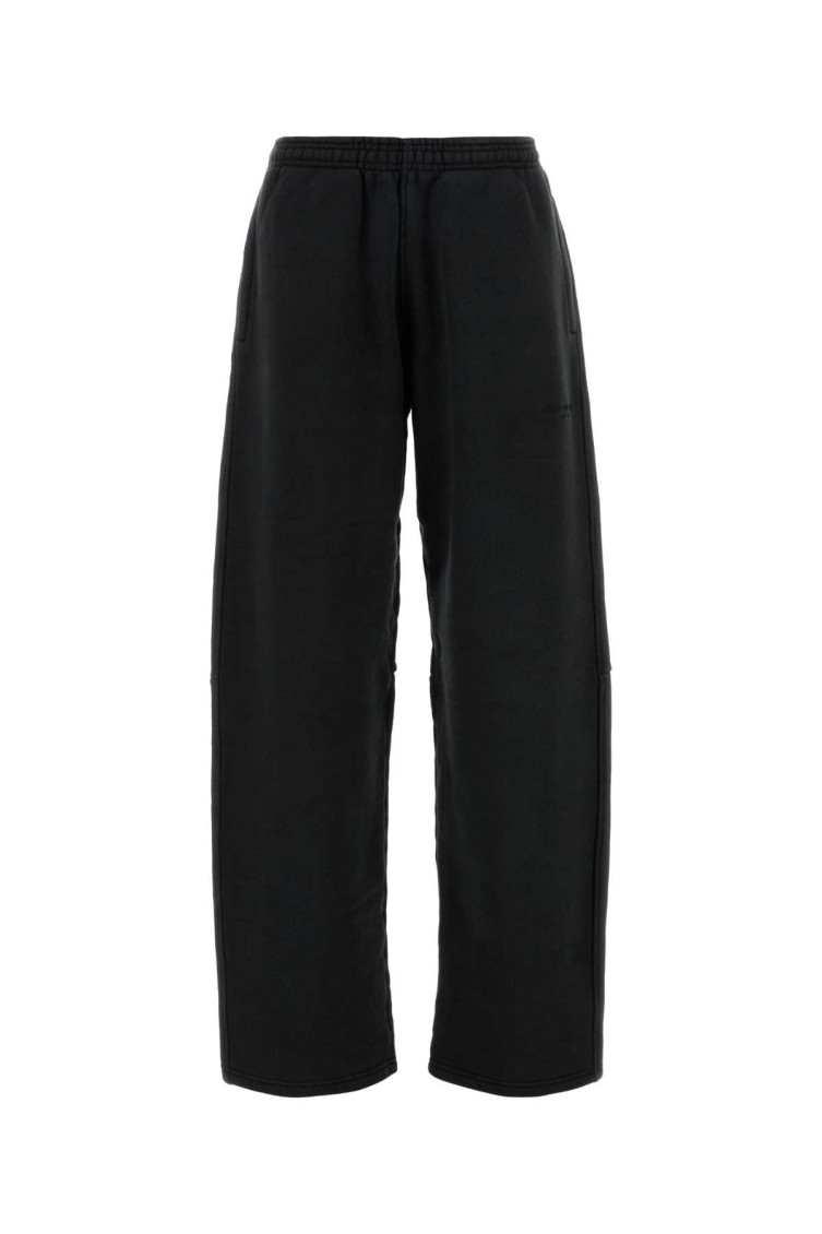 Alexander Wang Pantalone Jogging In Cotone Ardesia  Donna In Black