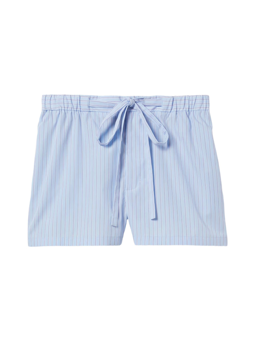 Gucci Light Blue Striped Trousers In Blue