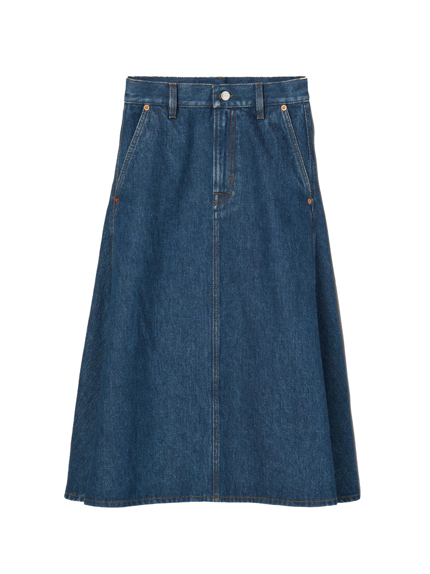 Gucci Knee Length And Midi Skirts In Blue