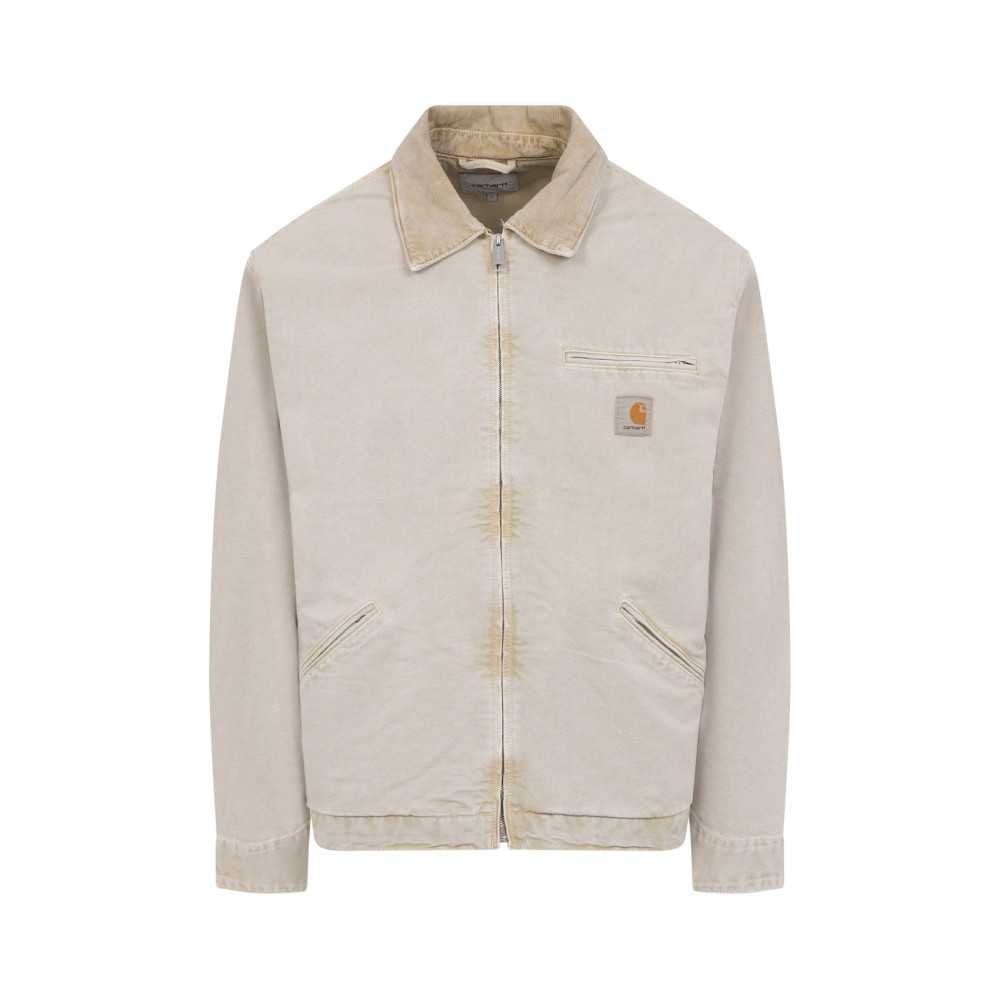 Carhartt Detroit Jacket Organic Cotton Long Sleeves In Neutral
