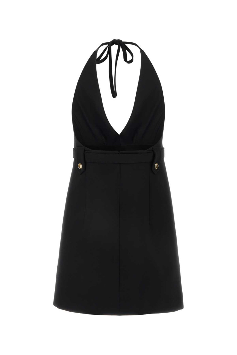 ワンピース MIUMIU BLACK STRETCH WOOL DRESS Miu Miu Black stretch wool dress for Women Online USA at