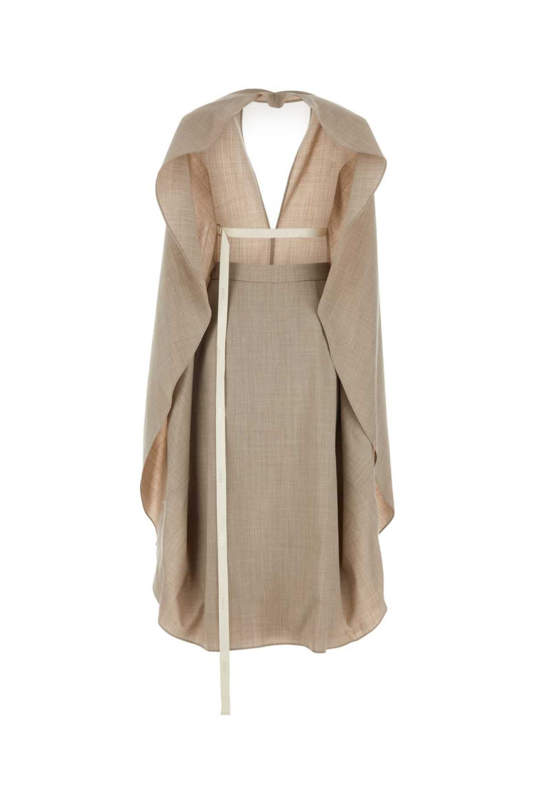 ワンピース FENDI CAPPUCCINO FLANNEL DRESS Fendi Cappuccino flannel dress for Women Online USA at
