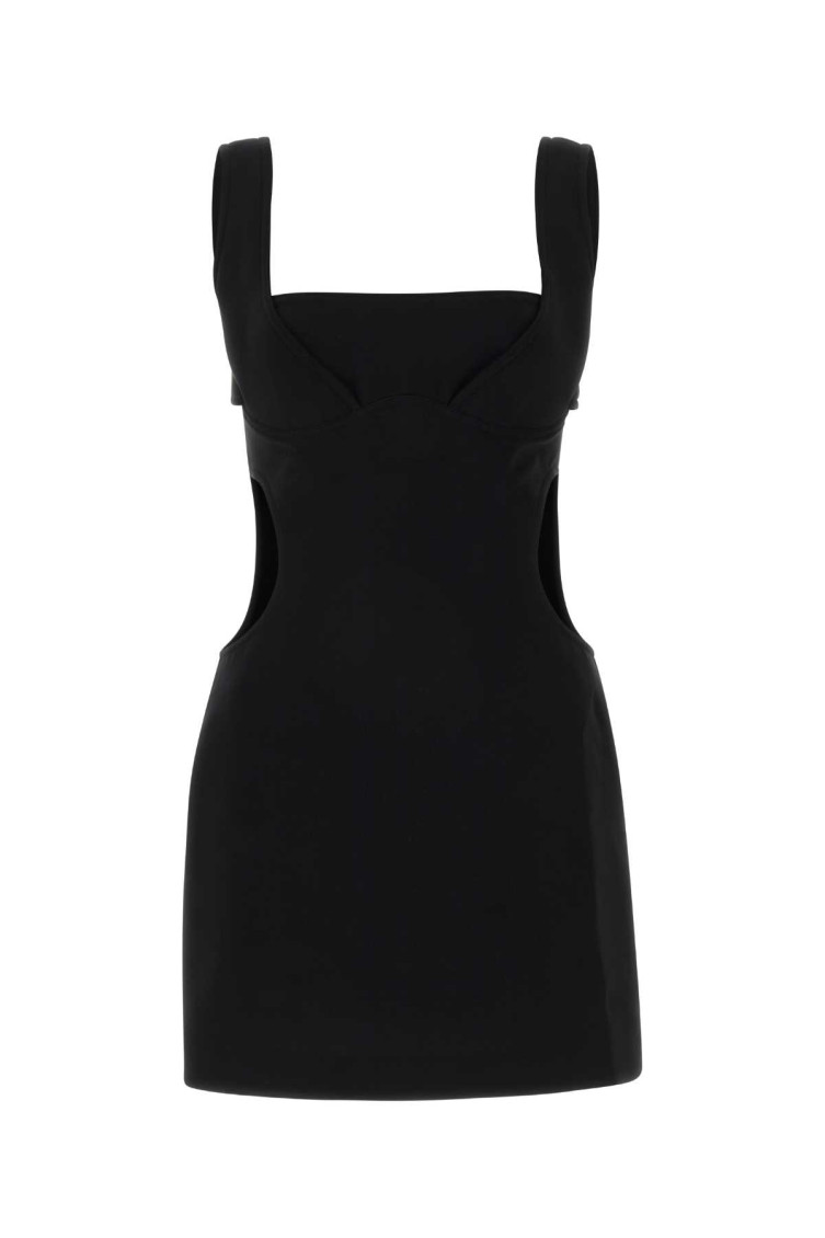 ワンピース Marine Serre Black Polyester Dress Recycled Nylon Long Dress • Marine Serre