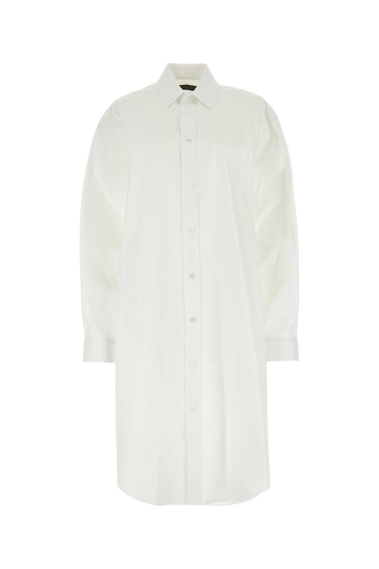 ワンピース Balenciaga White poplin shirt dress Balenciaga White poplin shirt dress for Women Online USA at