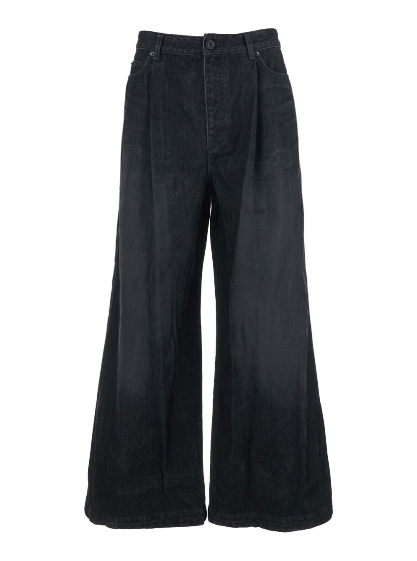 Juunj Denim Trousers With Belt Loops In Blue