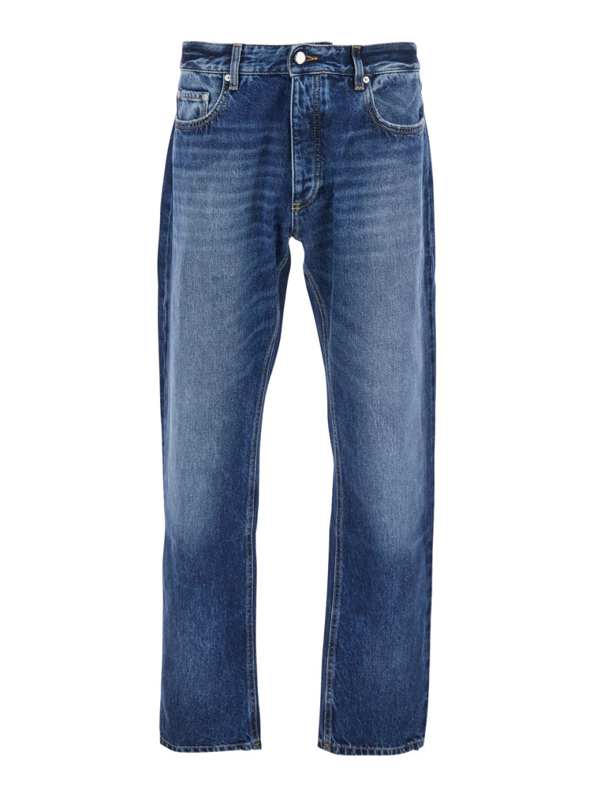 Icon Denim Blue Straight Fit Jeans In Blue