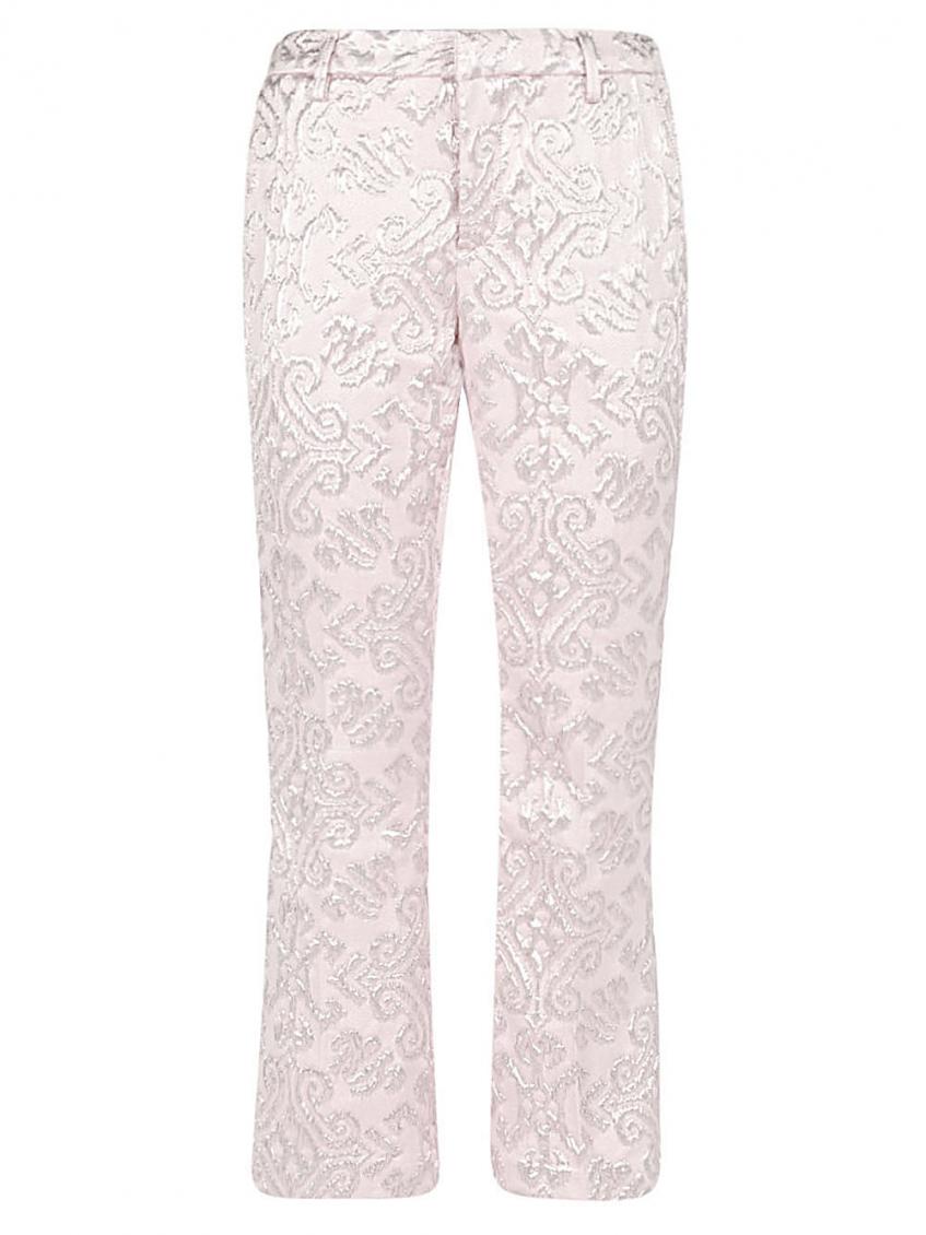 I LOVE MY PANTS LIGHT PINK CROPPED FLARED TROUSERS