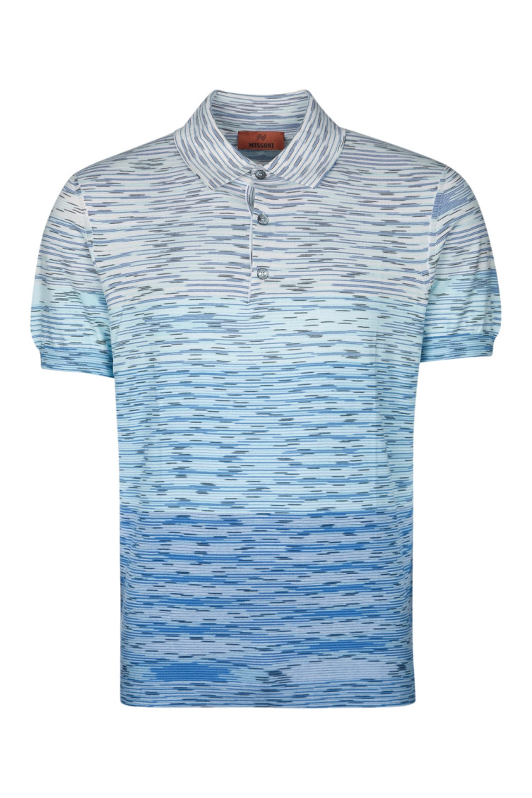 Missoni Multi Color Multi Color Tie-dye Print Polo In Multicolor