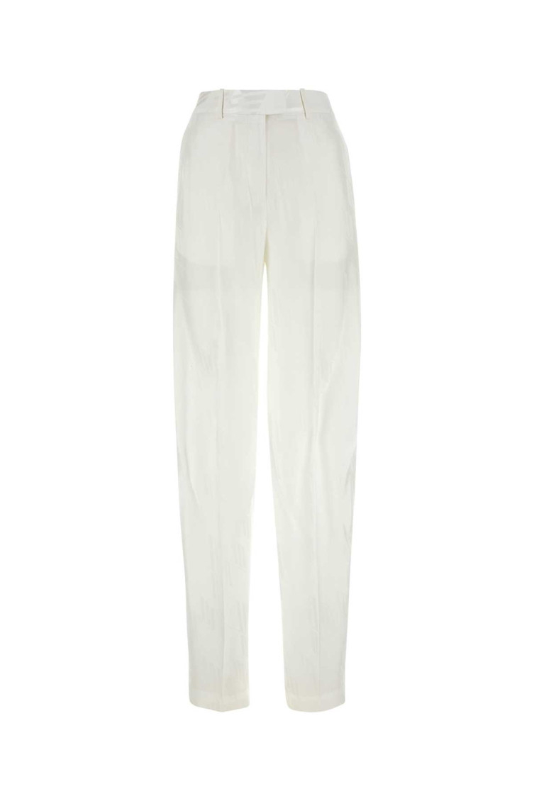 Attico Logo-jacquard Trousers In White