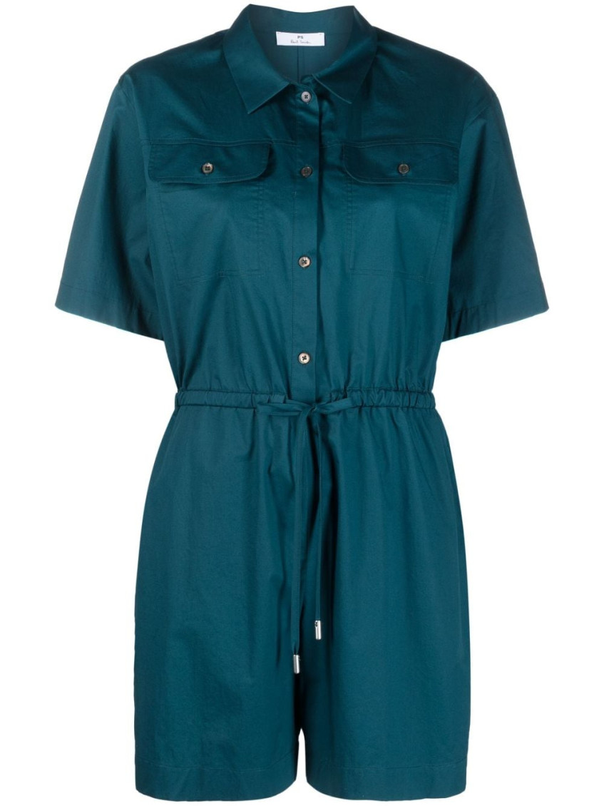 PAUL SMITH DARK BLUE COTTON PLAYSUIT
