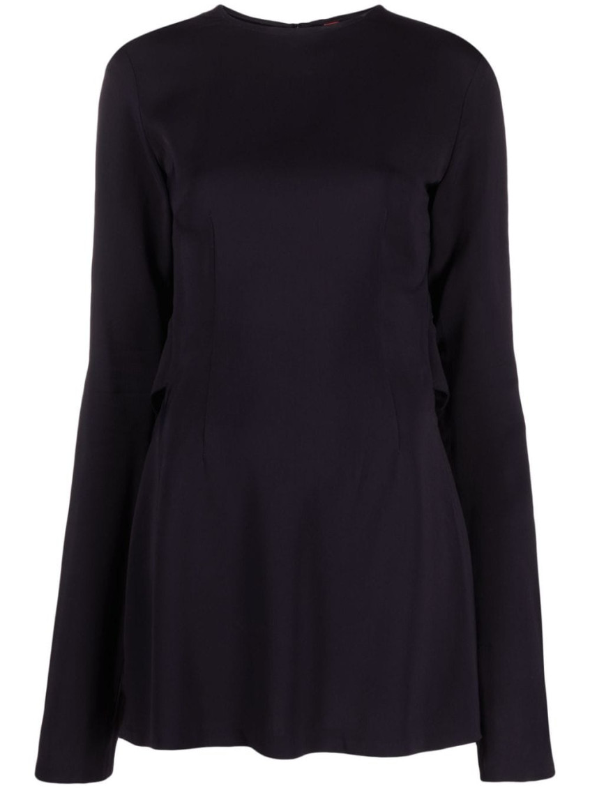 032c Flounced Mini Dress In Black