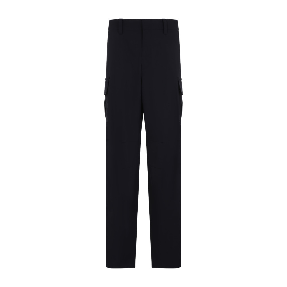 Bottega Veneta Wool Cargo Pants In Midnight Blue | ModeSens