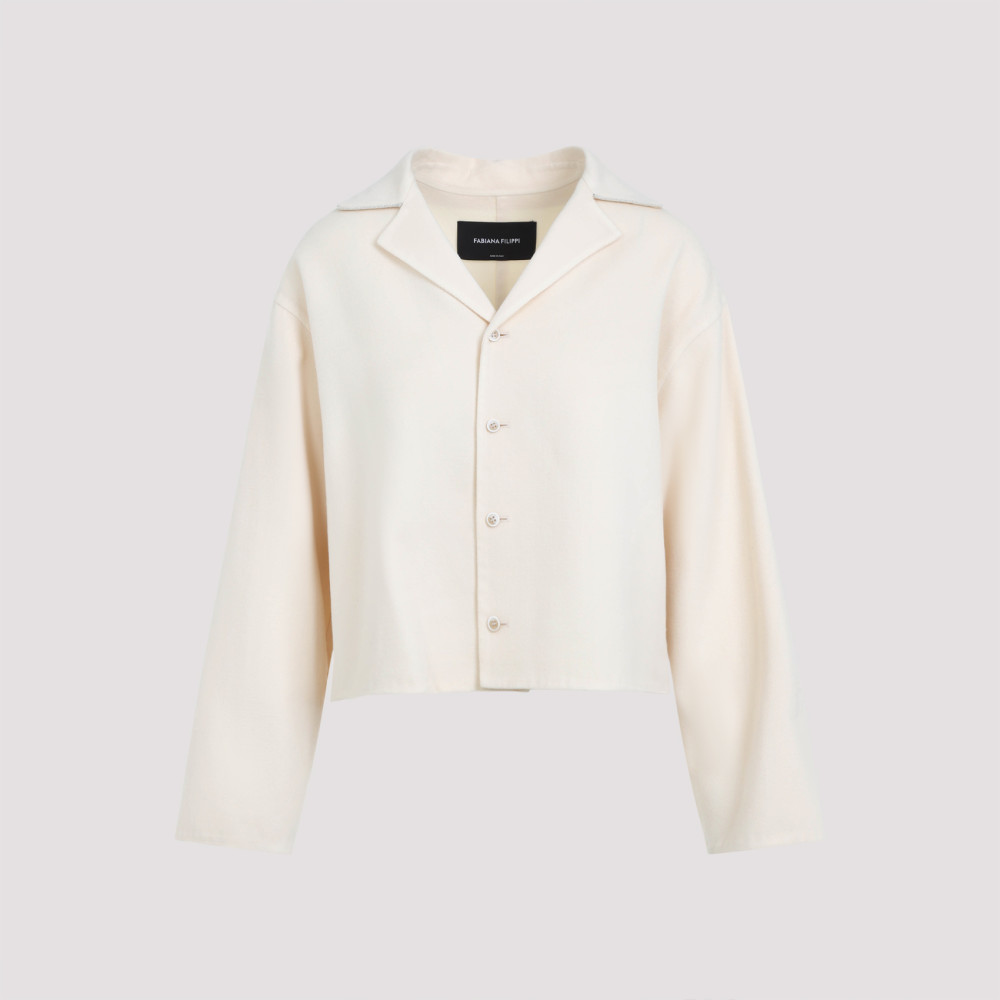 FABIANA FILIPPI BEIGE VIRGIN WOOL JACKET