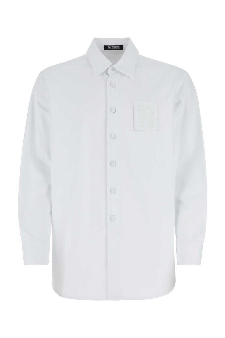 Raf Simons Men's Denim Shirt In White