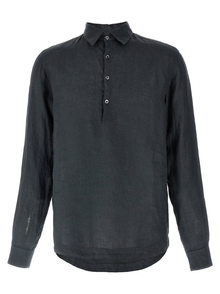 Shop Barena Venezia Grey Pavan Shirt