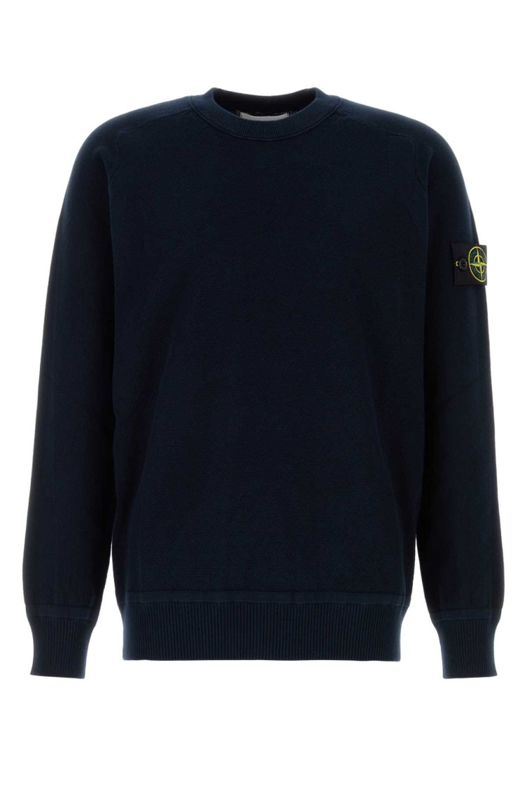 Stone Island Light Rws Pure Wool Sweater In Blue