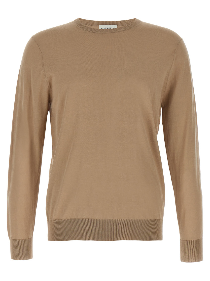 Ballantyne R Neck Sweaters And Cardigans In Beige