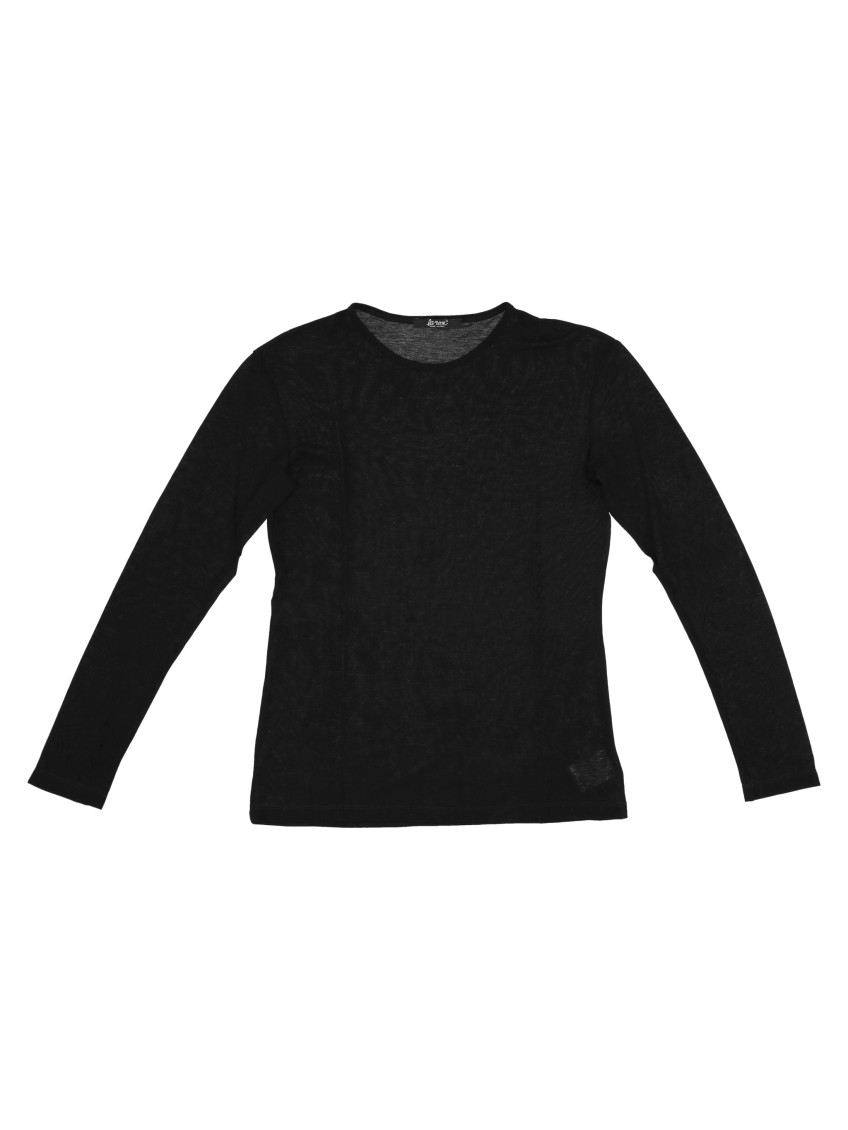 La Rose Long Sleeve Jersey T-shirt In Black