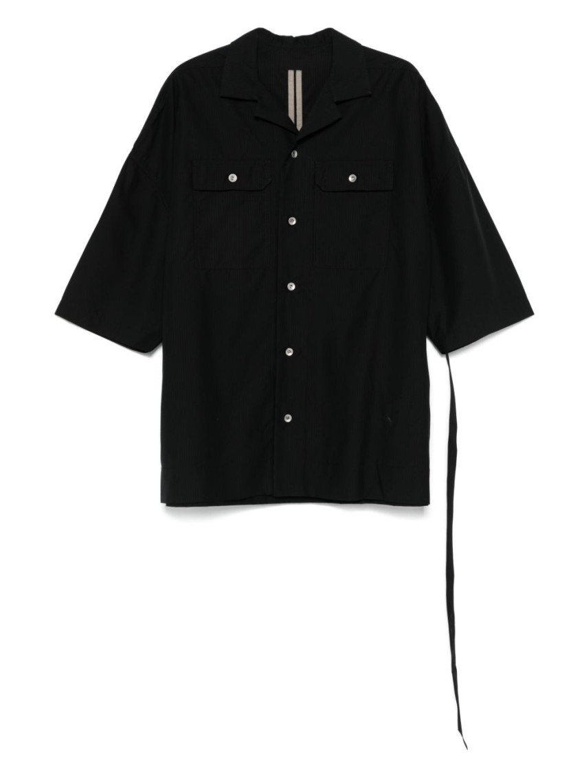 Rick Owens Black Magnum Tommy Shirt In Black