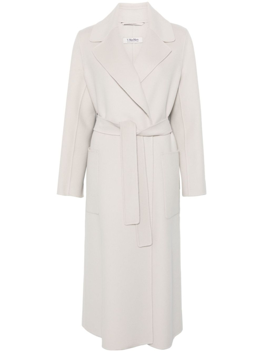 Max Mara Long-sleeved Coat In Grey