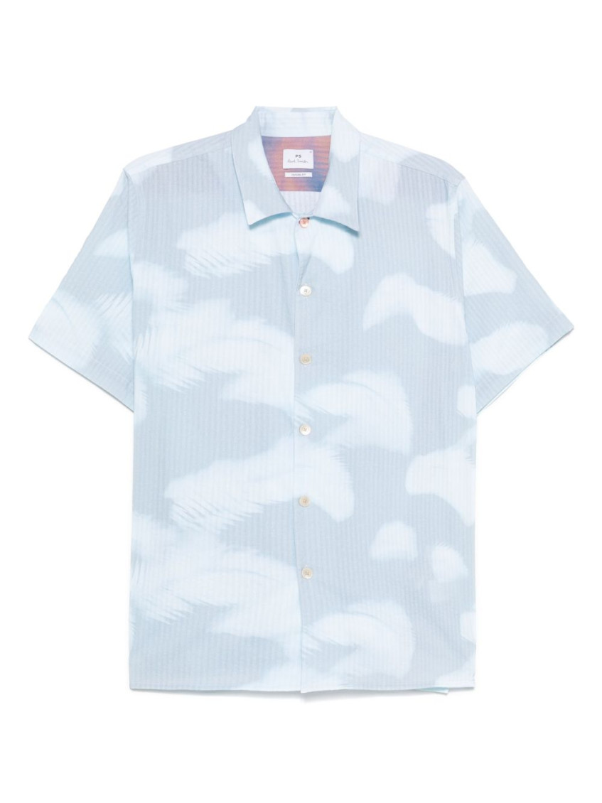 Shop Paul Smith Light Blue Short Sleeve Shirt