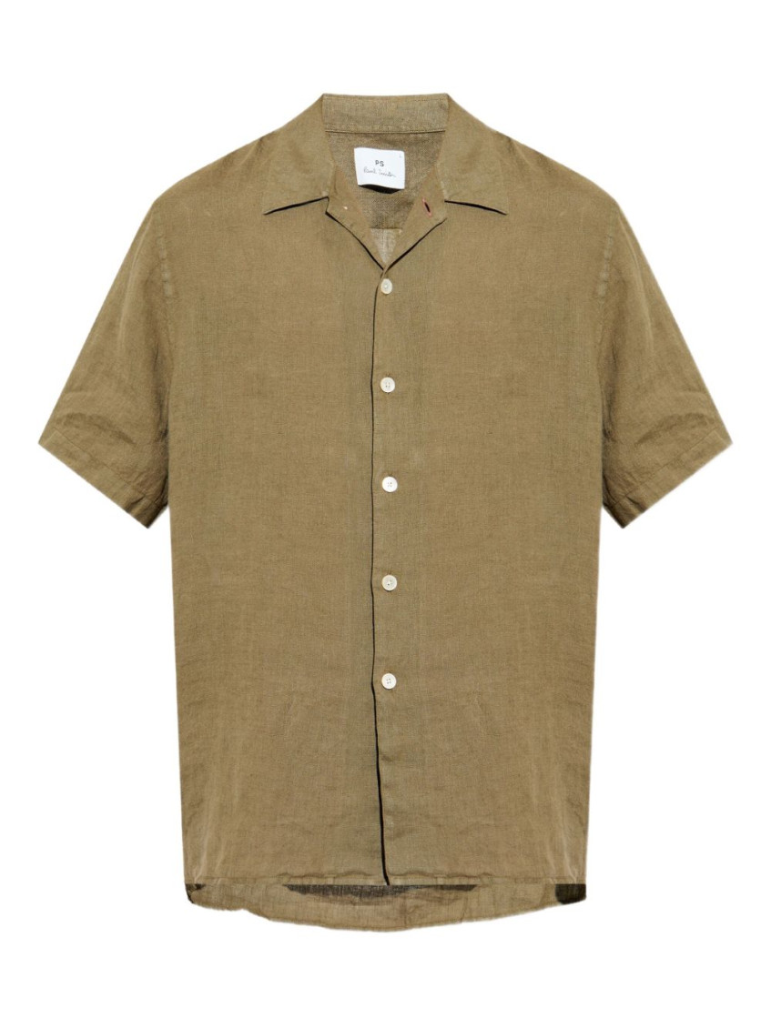 PAUL SMITH GREEN SHORT SLEEVES SHIRT