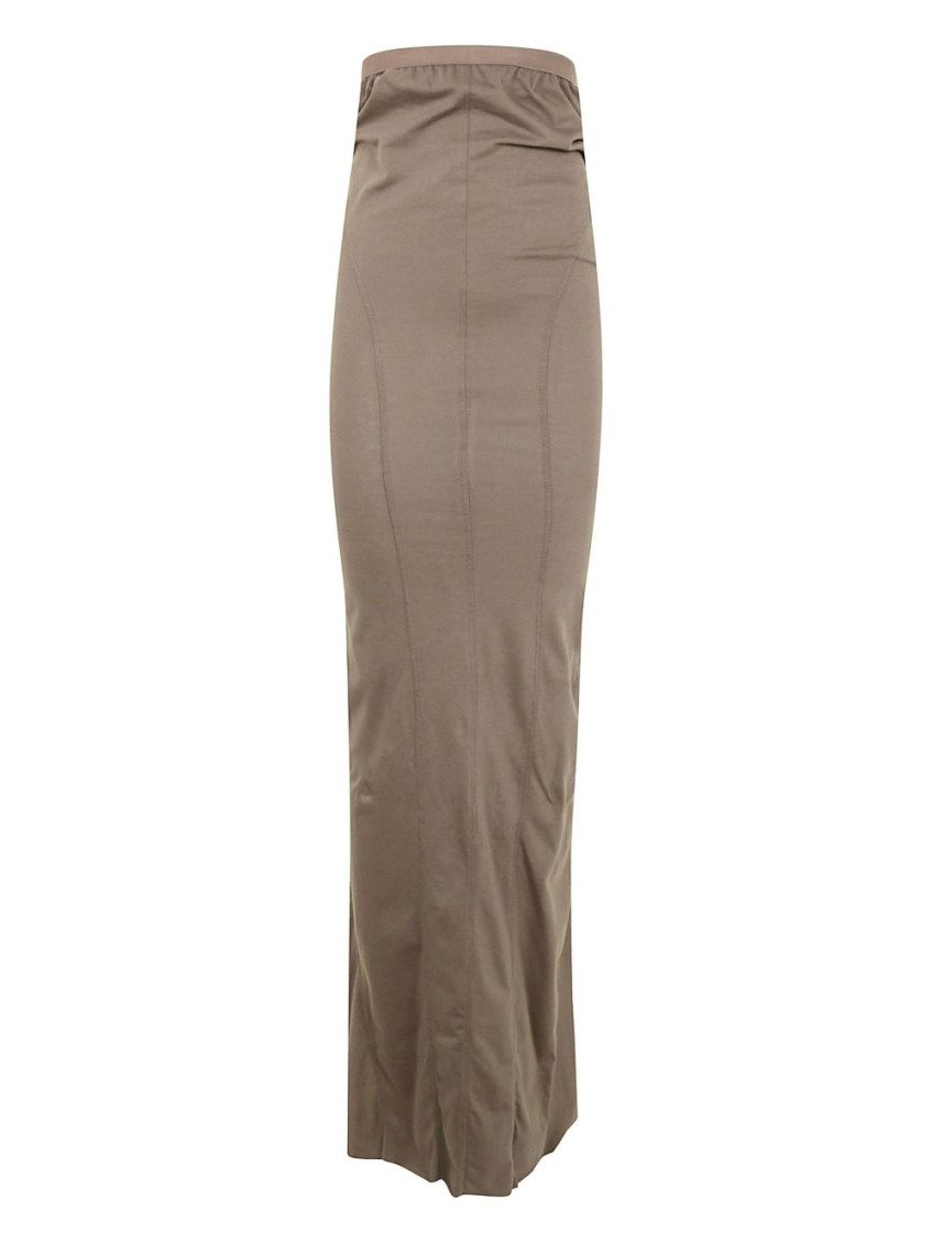 Rick Owens Women Jersey Lido Skirt In Grey