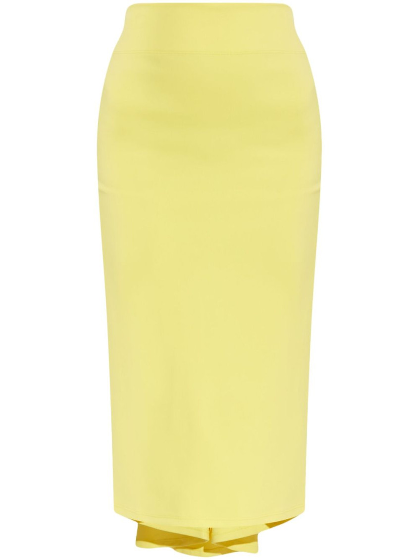 Shop Jacquemus Yellow La Jupe Sablier Skirt