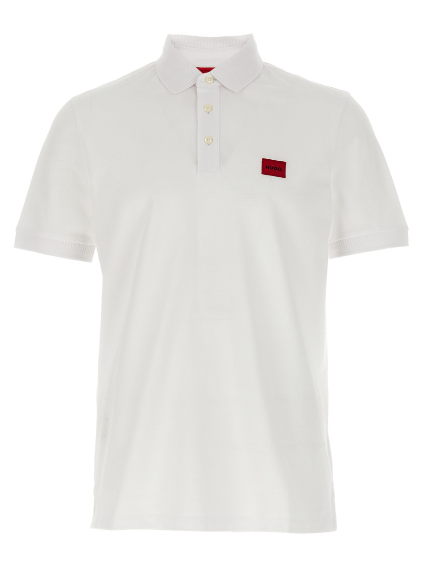 Hugo Boss Hugo Polo Shirt With Logo Patch In White