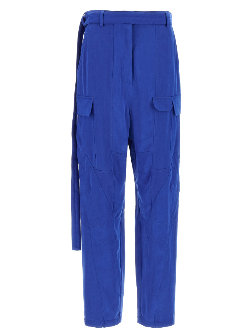Shop Ferragamo Blue Cargo Pants