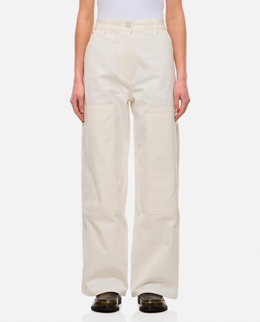 Cecilie Bahnsen Virginia Denim Trousers In White