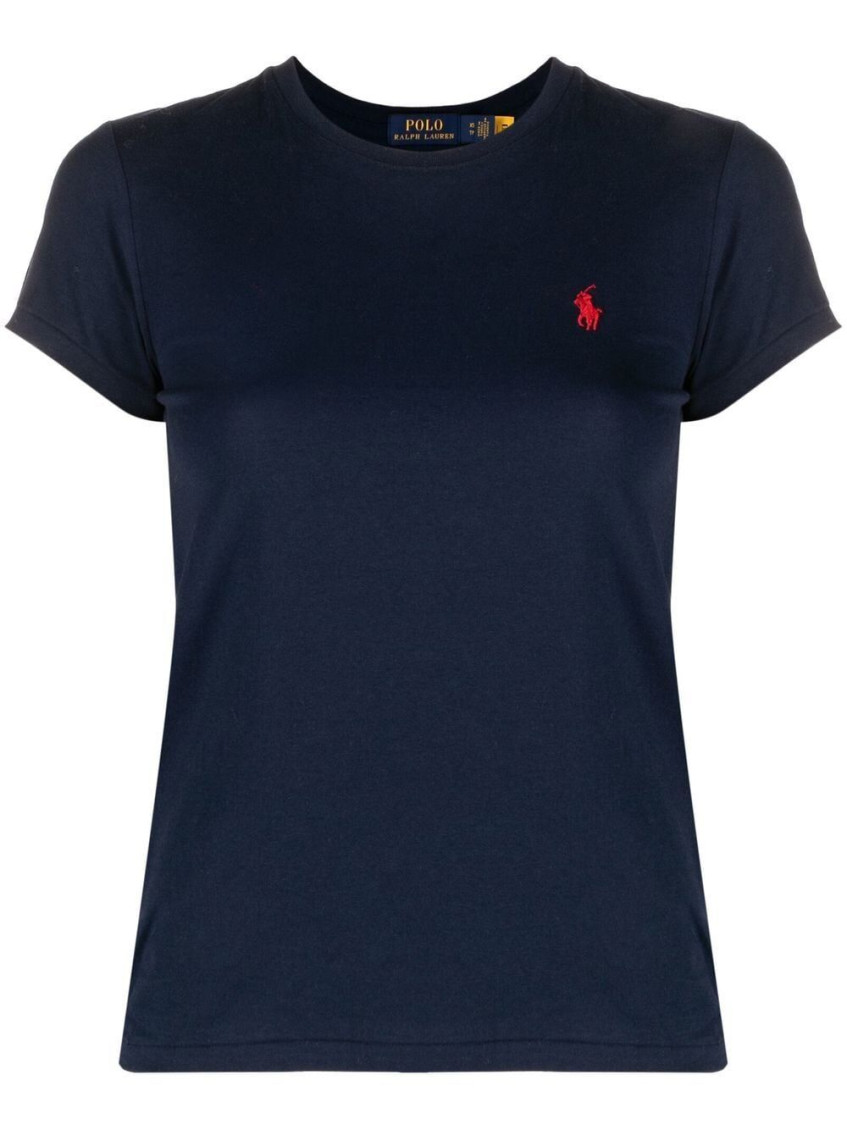 Polo Ralph Lauren Cotton T-shirt In Dark Blue