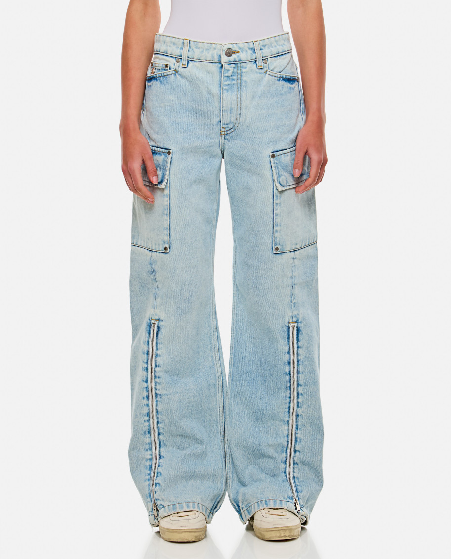 Stella Mccartney Cargo Jeans In Blue
