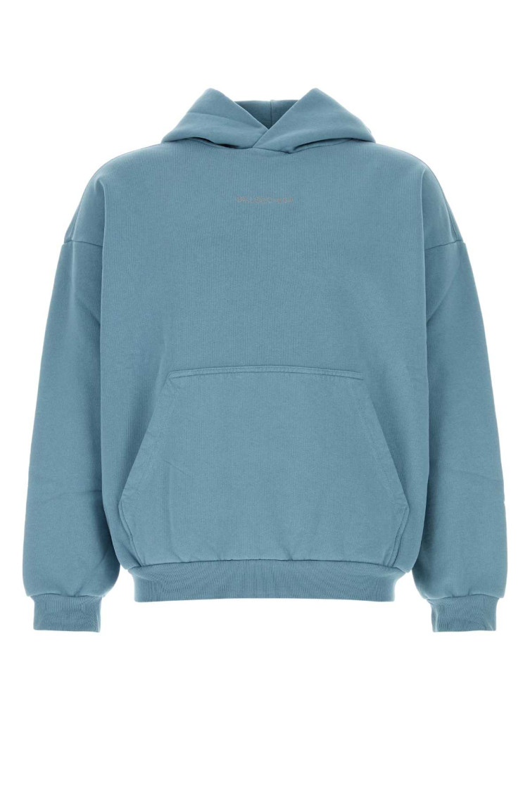 Balenciaga Back Reflective Hoodie Medium Fit In Grey Blue