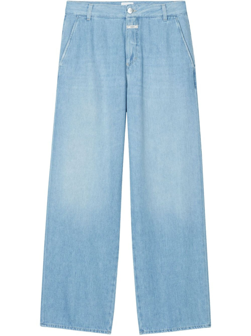 Shop Closed Sky Blue Jurdy Denim Cotton Jeans