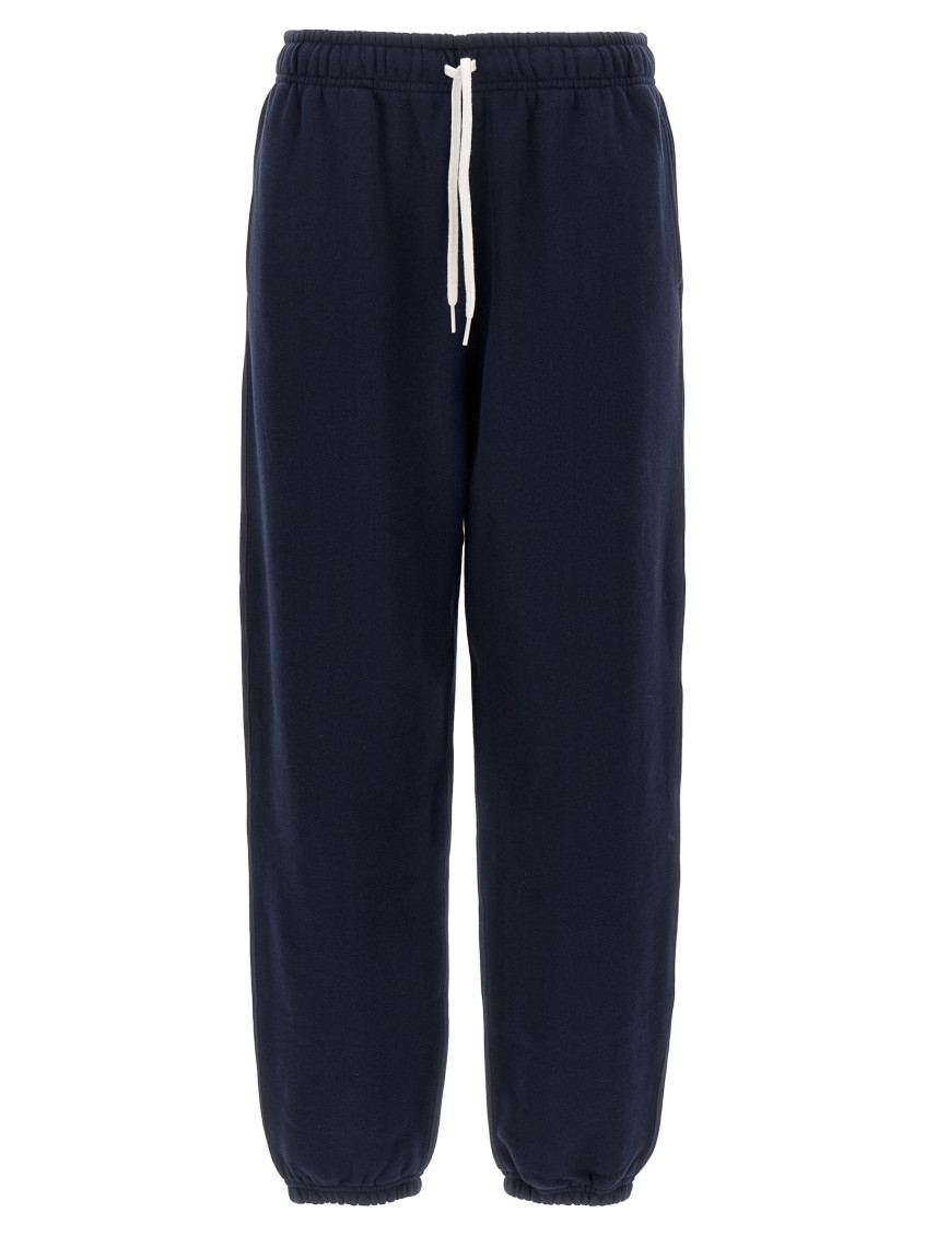Ralph Lauren Navy Blue Embroidered-pony Track Pants
