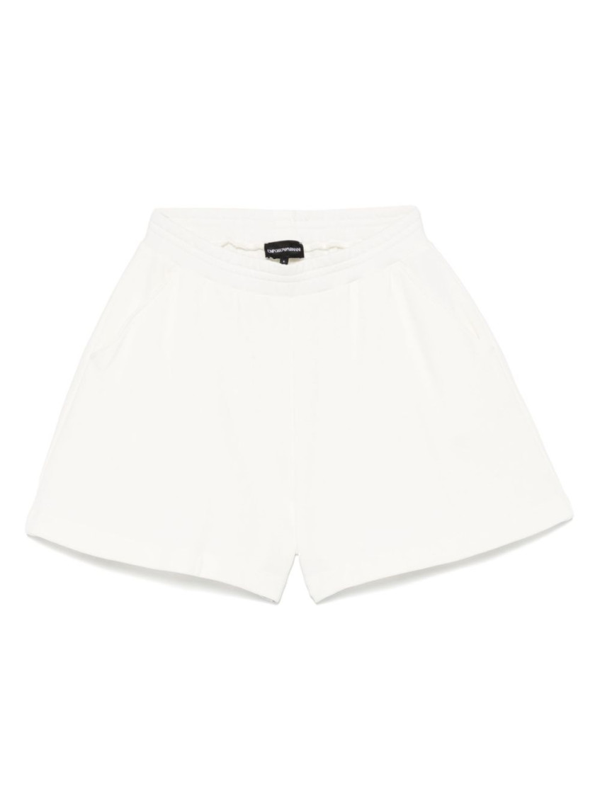 Emporio Armani Cotton Shorts In Organic Fabric