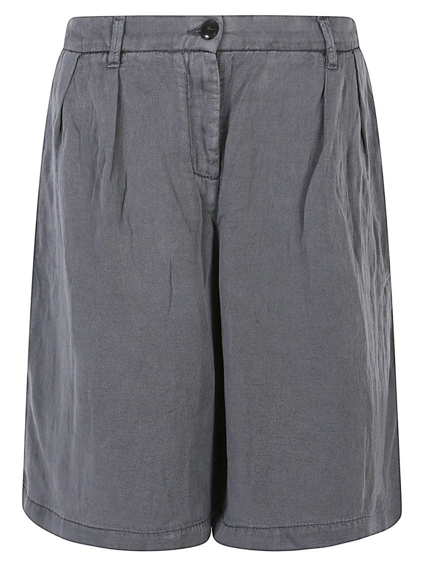I LOVE MY PANTS GREY LINEN BLEND SHORTS