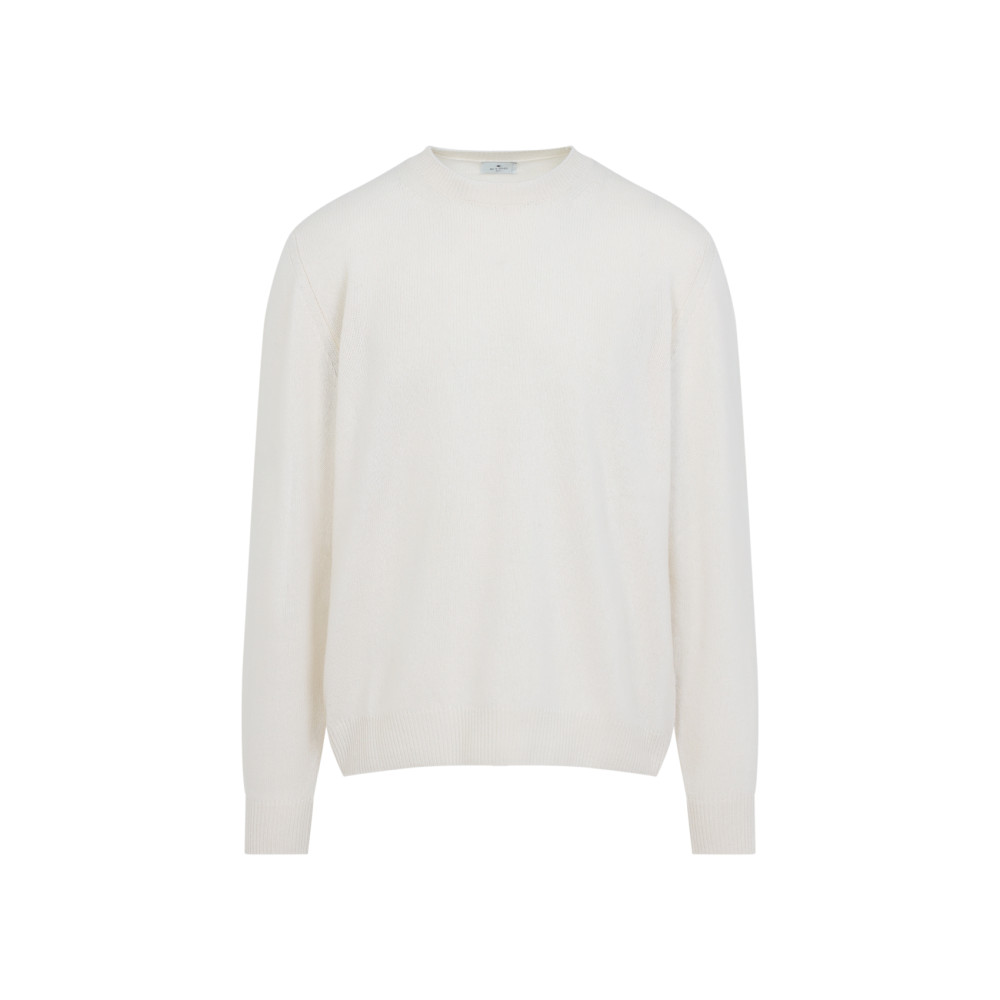 Etro Cashmere Knitted Crewneck Sweater With Long Sleeves