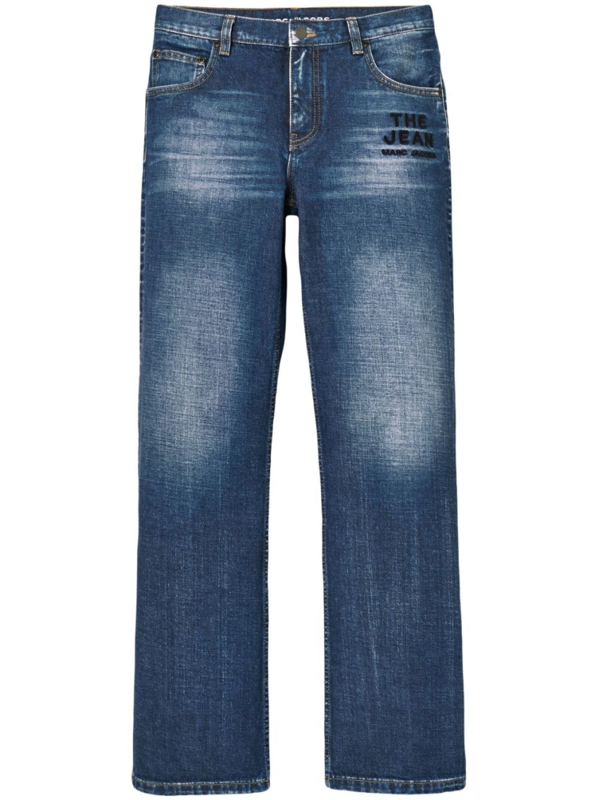 Marc Jacobs Belt Loops Faded Effect Five-pocket Style Trousers