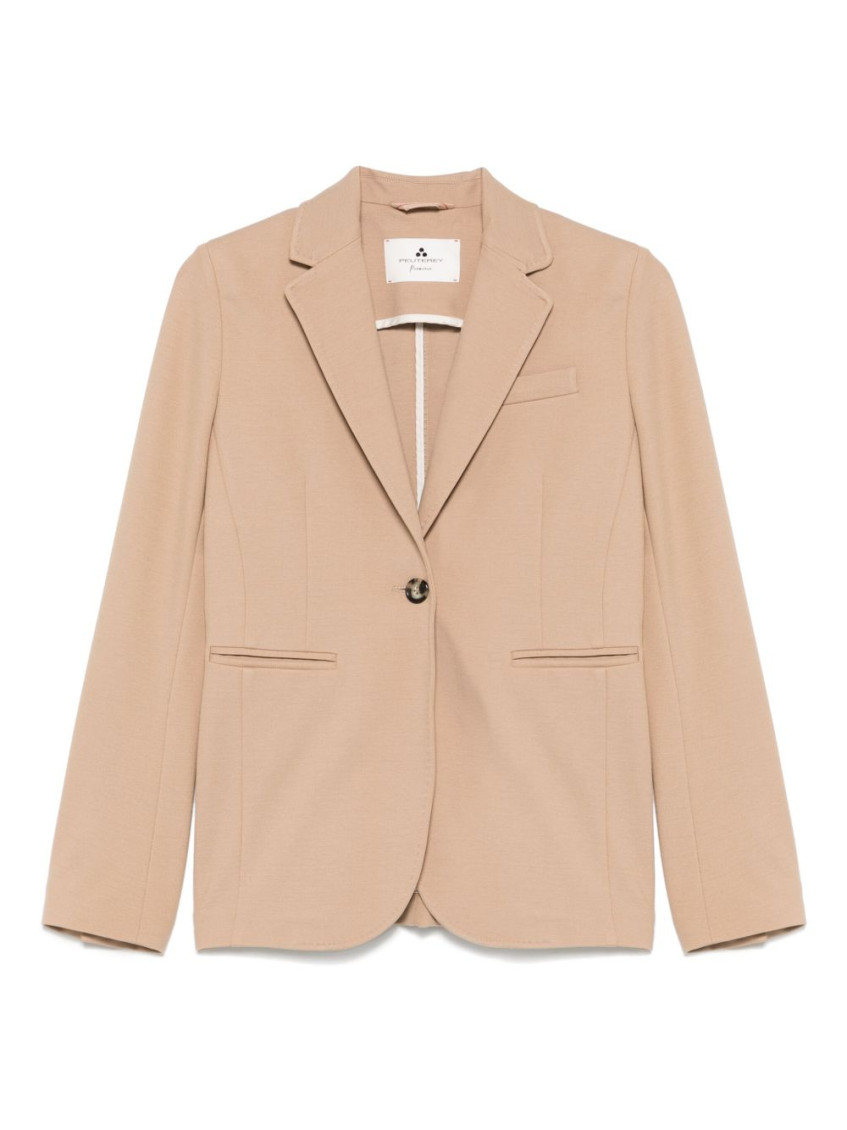 Peuterey Tailored Beige Blazer With Notch Lapel