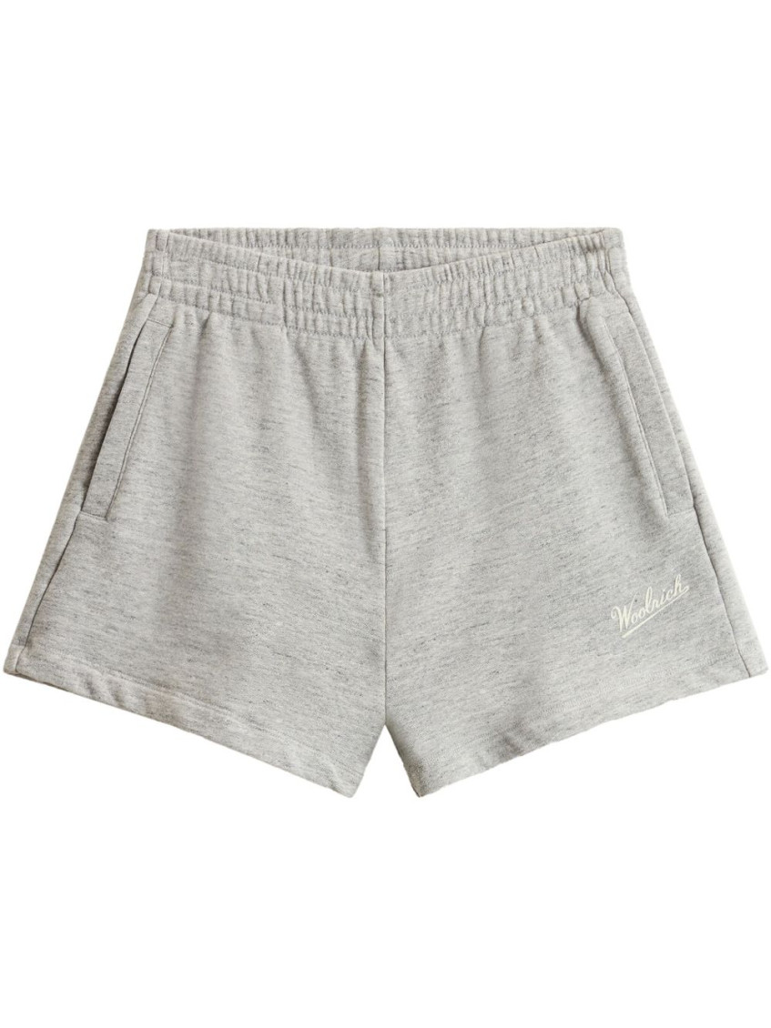 Woolrich Heathered Texture Elasticated Waistband Shorts
