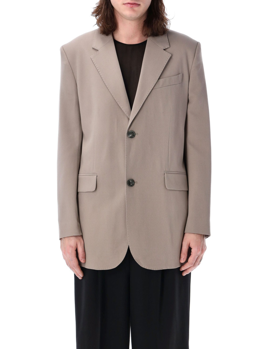 Shop Ami Alexandre Mattiussi Brown Over Single Brested Blazer