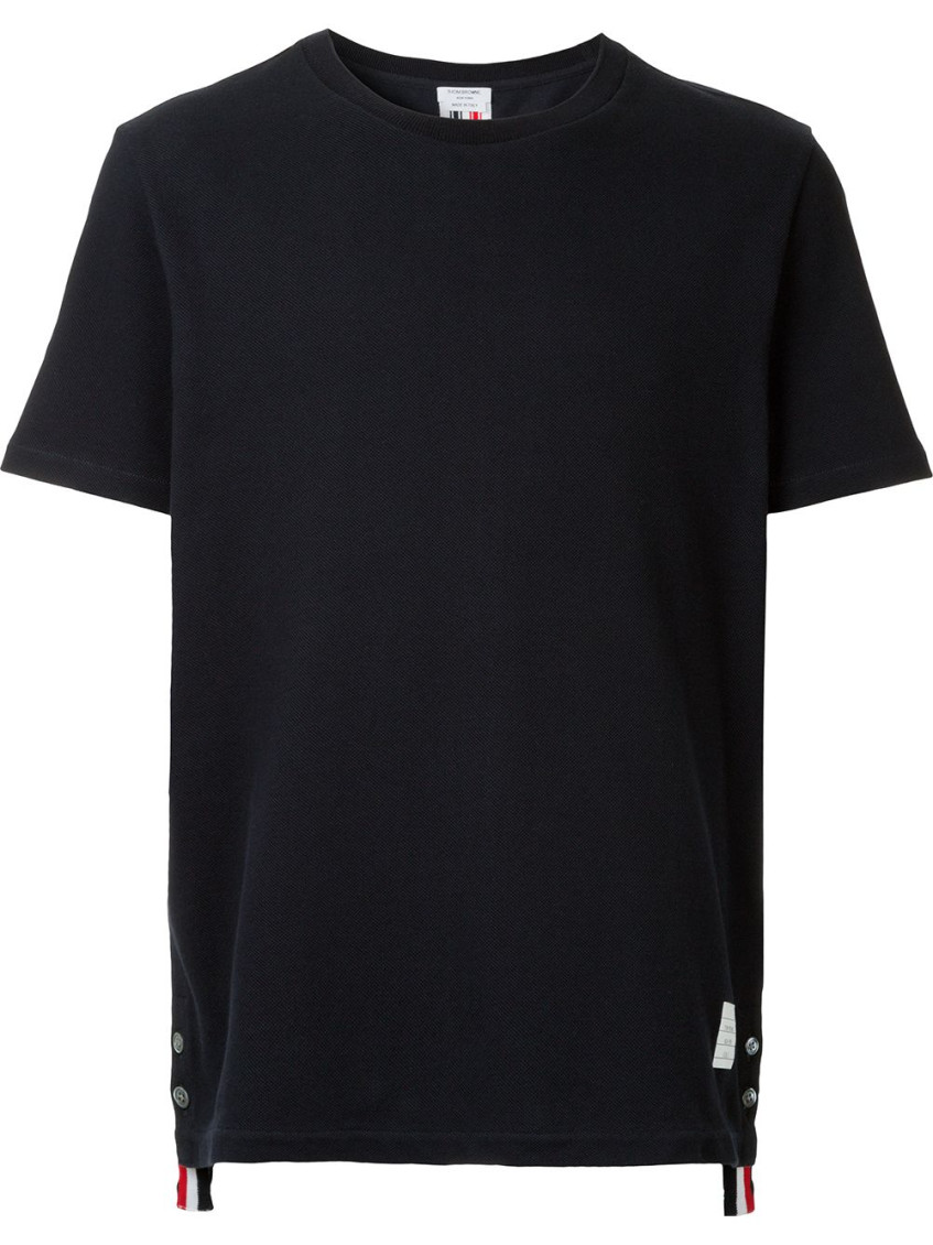 Thom Browne Relaxed Fit Tee Cotton T-shirt In Navy Blue