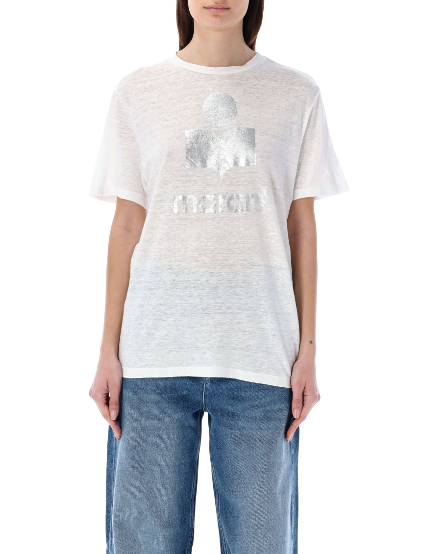 Isabel Marant White Linen Zewel T-shirt